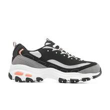 Skechers Women's D'LITES Classic Platform Chunky Sneakers Daily Commute Casual Dad Shoes - Dark Grey - View 3