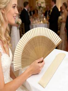 Folding Hand Fan Kung Fu Fan, Bamboo Folding Fan, Suitable For Celebration, Costume Matching, Wedding, Performance, Decoration, Holiday Gift, Home, Office, Party Supplies, Birthday Gift, Graduation Gift, Portable Tool, Summer Essential, Summer Portable - Multicolor - View 5