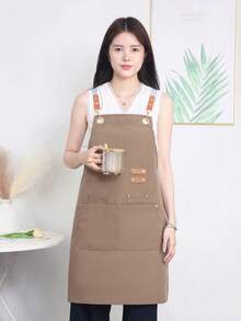 1pc Personalized Valentine's Day Apron, Customized Apron, Kitchen Apron, Cooking Apron, Durable Couple Work/Cooking Apron, Adjustable Neck Strap With 1 Towel Pocket, Suitable For Mother's Day/Father's Day Gift, Unisex, Anniversary Gift - Multicolor - View 13