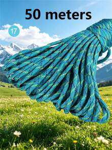10M/50M/100M Nylon Paracord, 4mm 7-Strand - Non-Elastic Woven Rope, Suitable For Outdoor Training, Camping And DIY Activities - Multicolor - View 60