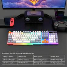 RAIKU 3-Color RGB Wired Mechanical Feel Gaming Keyboard And Mouse Set - 104-Key Wired Keyboard - 3D RGB Mouse - View 10