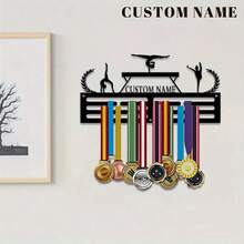 1pc Customized Metal Medal Display Rack Wall Art - Personalized Gymnastics, Running, Marathon, Football Competition Display - Ideal Valentine's Day, New Year, Graduation, Anniversary Gift For Sports Enthusiasts, Customized Award Supplies - Multicolor - View 5