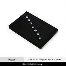 Oirlv Black Jewelry Storage Tray Splice Tray Jewelry Storage Tray Drawer Storage Jewelry Storage Can Be Splice Used Suitable For Earrings Rings - Black - View 12