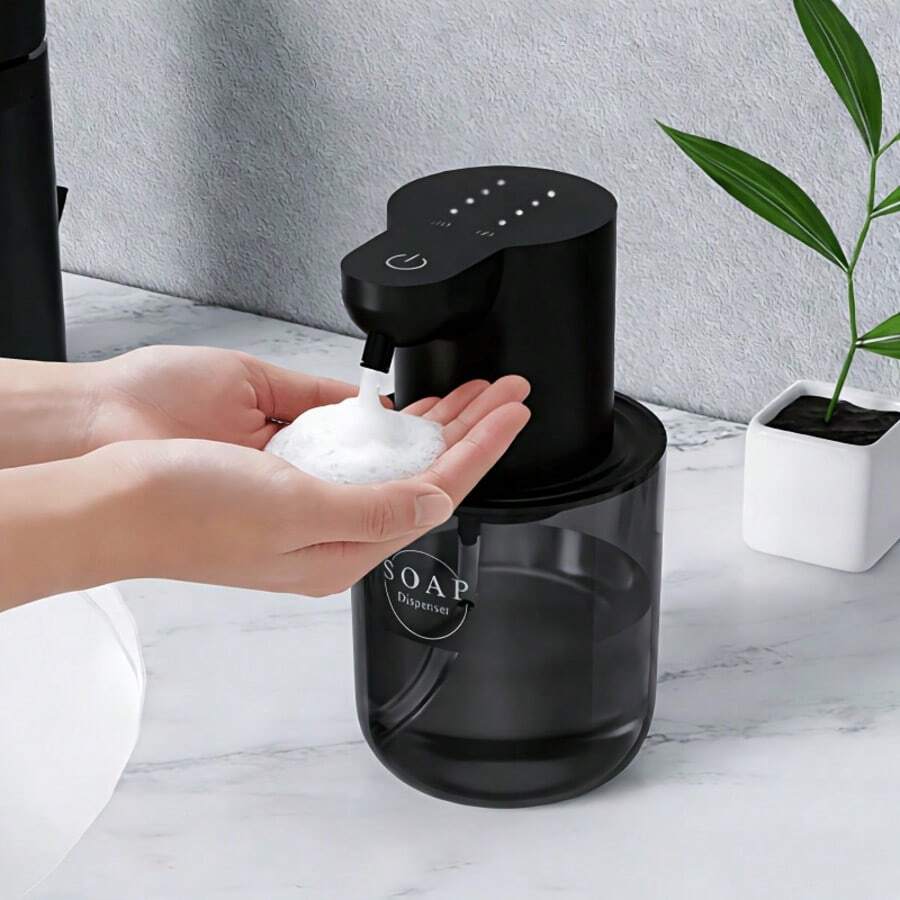 1 buah Dispenser Sabun Otomatis dengan Alas dan Sensor Inframerah, Dispenser Sabun Tanpa Sentuh, Cocok untuk Dapur, Kamar Mandi, Hotel - View 1