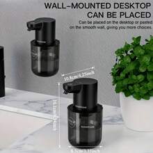 1 buah Dispenser Sabun Otomatis dengan Alas dan Sensor Inframerah, Dispenser Sabun Tanpa Sentuh, Cocok untuk Dapur, Kamar Mandi, Hotel - View 7