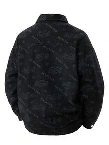 Men's Autumn Outdoor Sports Casual Corduroy Jacket, Minimalist Fashion Jacket - Black - View 6
