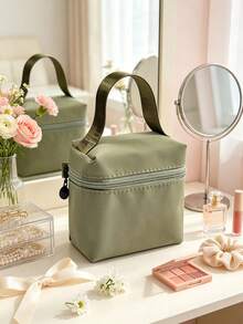 Fashionable Solid Color Large Capacity Makeup Bag, Portable Waterproof Makeup Bag, Multifunctional Storage Bag, Mini Lipstick Bag, Menstrual Towel Bag - Multicolor - View 13