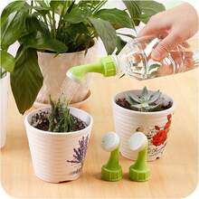 1/2/4pcs Plastic Bottle Watering Nozzle, Ergonomic Handle, Fine Uniform Soft Water Flow, Reusable DIY Gardening Tool, Practical Watering Accessory For Succulents, Potted Flowers, Balcony, Home And Garden Plants - A - View 1