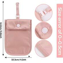 Portefeuille de soutien-gorge invisible à la mode - Fente pour carte avec blocage RFID, plusieurs couleurs disponibles, doux et respectueux de la peau, réglable, avec fermeture à pression pour empêcher les objets de tomber, léger et respirant, sans sensation de corps étranger, lavable, réutilisable, sac de rangement de voyage et poche invisible dédiée au passeport - Multicolore - Voir 5
