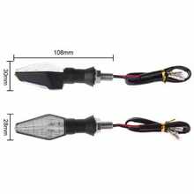 4 pares de Pisca Seta Para Moto De Led  Universal Com Traseira Led Lightes - A - Visão 8
