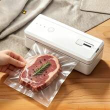 1pc Automatic Vacuum Sealer, USB Rechargeable, Portable Multi-Function Vacuum Packaging Machine, Compact Design With Nozzle, Vacuum Suction, Suitable For Food Preservation And Inflating Basketball, Soccer And Swim Rings - 彩色 - 查看 12