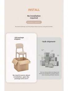 Silla de Comedor con Respaldo Cuadrado, Apilable, de Plástico Premium, Sillas de Comedor Apilables de Plástico Contemporáneas (Azul) - Azul - Ver 4