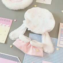 10cm New Rabbit Series Peach Blossom Blueberry Blossom Cotton Doll Cute Plush Doll Clothes Detachable Replacement Doll Outfit Accessories Gift (Doll Not Included) - Multicolor - View 9