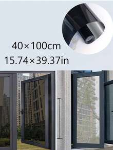Vigour Summer Black Silver Solar Film, Sun Protection Heat Insulation Glass Film, Privacy Window Film, Home Heat Insulation Window Film, Reflective Window Film, One-Way Vision Anti-Peeping Window Sticker, Removable Static Adsorption Film, Balcony Sunshade Solar Film Light Blocking Reflective, Suitable For Home Office, Perfect Gift - Multicolor - View 15