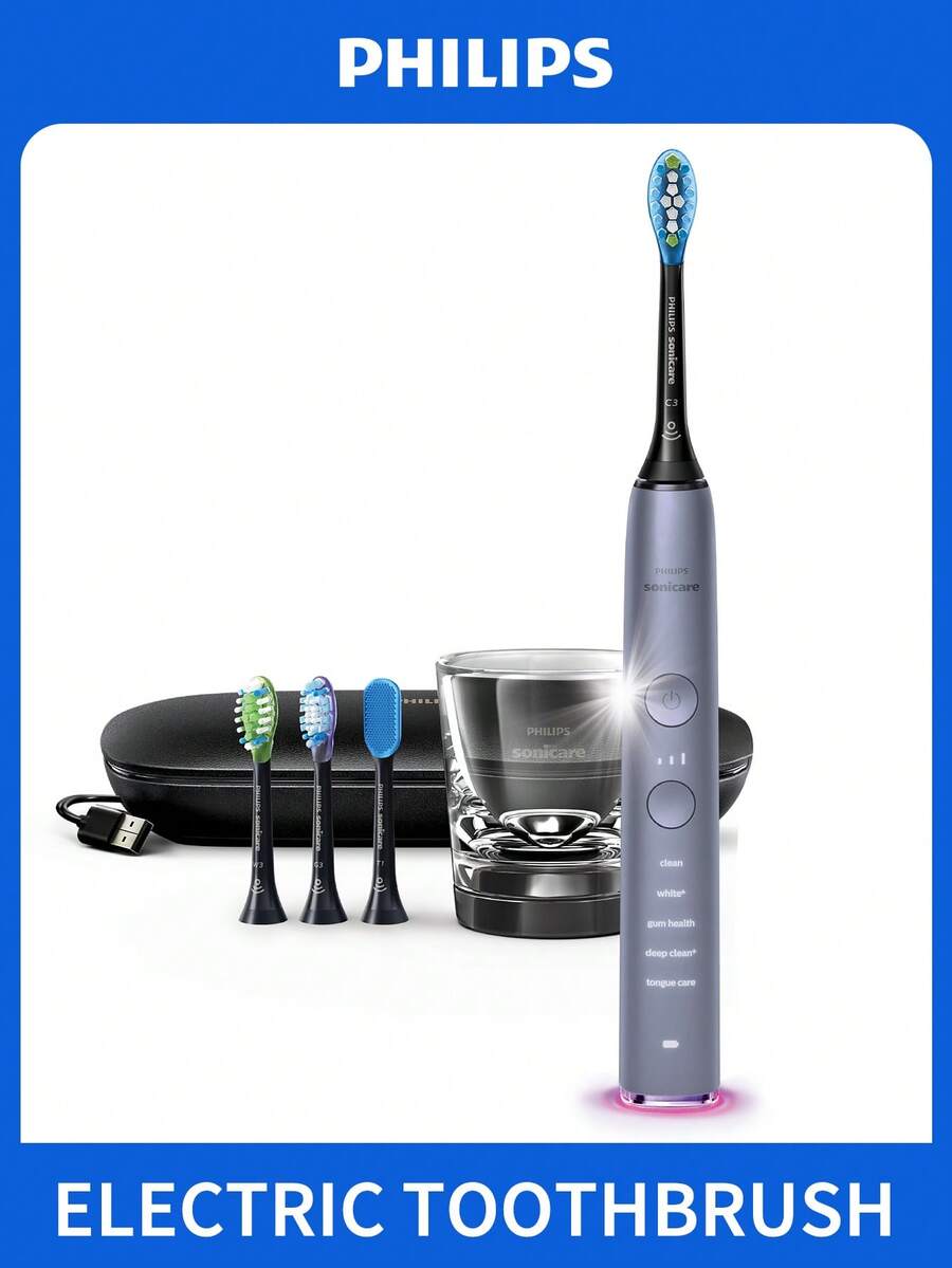 Philips Sonicare HX9924/46 DiamondClean Smart 充電式音波電動牙刷 - 深灰色 - 查看 1
