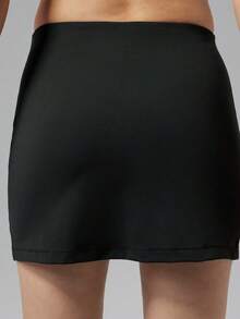 Jordan Women's AS W J BRK FEM SKORT SET Knit Mini Skirt IM7382-010 - Black and White - View 3