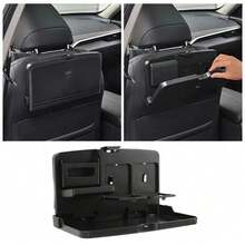 OBOVAY 2pcs/1pc Multifunctional Car Rear Seat Storage Rack Foldable Tray, Phone Slot, Cup Holder Suitable For Car Rear Seat Storage, Food And Beverage Storage It Is The Most Ideal Car Accessory - Multicolor - View 4