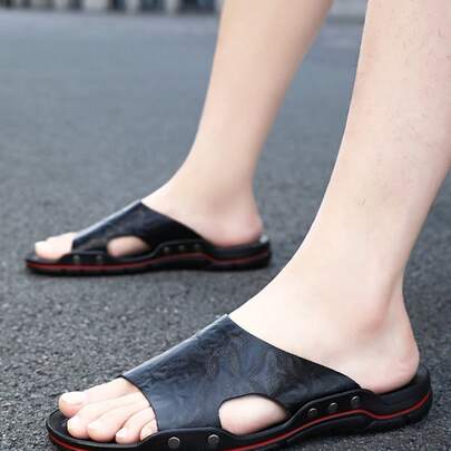Summer New Men's Slippers Comfortable Lightweight Personalized Breathable Outdoor Soft Sole