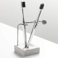 Luxury Stainless Steel Toothbrush Holder, Couple Toothbrush Storage Box, For Bathroom Use - Multicolor - View 6