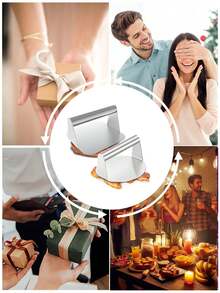1pc Stainless Steel Burger Press Mold, Round & Square Meat Press Plate, Non-Stick Smooth Burger Patty Maker Tool, Suitable For Burgers, Meat Patties, Ground Beef, Sausage, Bacon, BBQ, Kitchen Cooking Tool - Multicolor - View 10