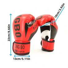 2pcs/Set Training Boxing Gloves - 6oz, Adult Combat Training Gloves, Sanda Gloves, Durable And Breathable, Suitable For Strength Training, Gym, Fitness Support, Indoor Sports, Outdoor Sports, Boxing Matches, Men's Gift - Multicolor - View 4