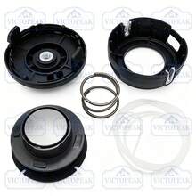 1pc 116mm Diameter M10*1.25mm Threaded Automatic Feed Wear-Resistant Anti-Drop Thickened Engineering Plastic Small Song Style Grass Trimmer Head, Universal For Yard Garden Clearing And All-Season Weeding - Brush Cutter Head (Bearing Aluminum Cyclone Style) - View 10