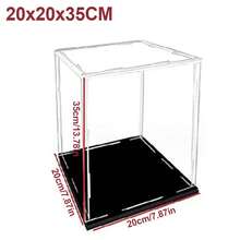 20/30/40cm Acrylic Display Case Dustproof Box Perspex Clear Collectibles Model - 30 X 15 X 15 cm - View 4