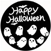 Cross-Border New Halloween Cute Cartoon Ghost Wooden Hanging Sign, Holiday Party Wall Decor, Wooden Craft Wall Hanging Decoration - A - View 9