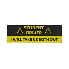 Funny Bumper Sticker 2 Pack, 10" X 3" Waterproof Vinyl Decal For Cars, Trucks, Laptops, Or Coolers Gag Gift For Adults, Friends And Coworkers- Student Driver - Multicolor - View 2