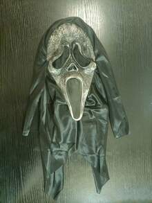 1pc Scream Movie Ghostface Mask, Halloween Killer Costume Cosplay Prop For Adults - Multicolor - View 13
