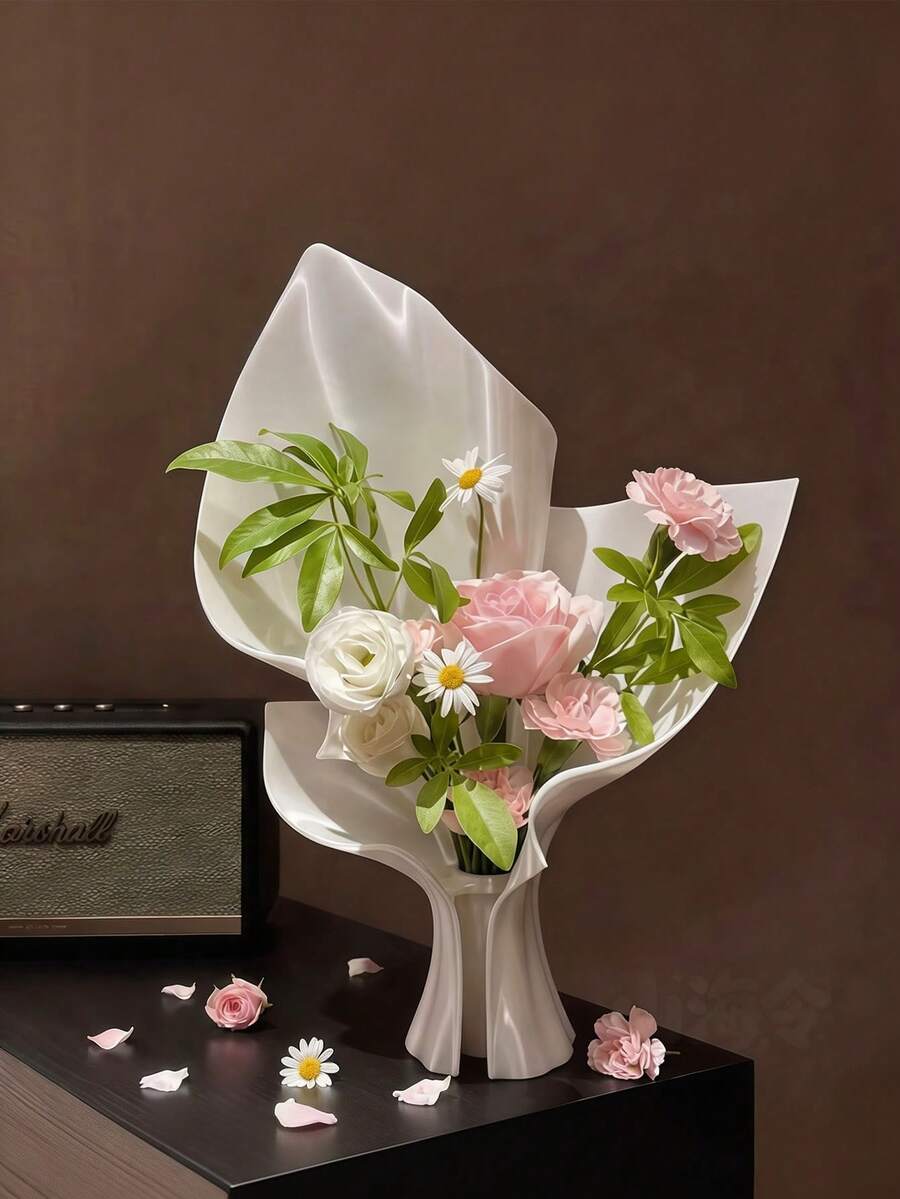 1件創意花束造型花瓶,時尚簡約居家裝飾,適用於辦公室、客廳、臥室桌面裝飾,送給朋友的最佳禮物 - 多款 - 查看 1