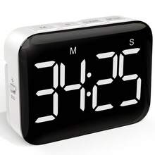 Mini Digital Kitchen Timer, Black Body With High-Brightness Red LED Display, Simple One-Button Operation, Portable Timer Suitable For Cooking, Baking, Studying, Office And Daily Use - Other - View 7
