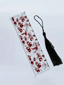 Halloween Transparent Acrylic Bat Pattern Bookmark With Black Tassel, Multiple Sizes Available - Thoughtful Gift For Bookworms, Colleagues And Relatives; Acrylic Bookmark Decoration, Perfect For Halloween And Back To School Season - One Size Fits All - View 10