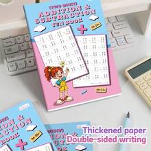 32 Pages Math Enlightenment Workbook, Advanced Two-Digit Addition And Subtraction Daily Practice, Basic Mental Arithmetic Exercise Book. Ideal For Daily Math Activities, Home And School Supplementary Materials, Daily Office Supplies And Math - Multicolor - View 4