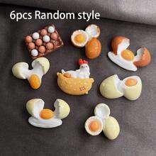 7pcs Egg Fridge Magnets, Cute Decorative Magnets, Personalized Fridge Magnets, Suitable For Kitchen Office Whiteboard Storage Cabinet And Dishwasher, Kitchen Decor, Home Decor, Holiday Gifts For Friends, Party Favors - Multicolor - View 9