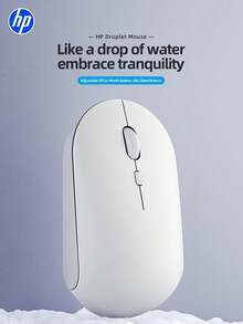 HP Droplet Portable Wireless Silent Mouse, Slim Ultra‑Light 55.9g 2.4G Plug & Play Mice, Long Lasting 6‑Month Battery Quiet Click Mouse For Office Laptop Desktop Work - View 2