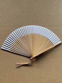 Folding Hand Fan Kung Fu Fan, Bamboo Folding Fan, Suitable For Celebration, Costume Matching, Wedding, Performance, Decoration, Holiday Gift, Home, Office, Party Supplies, Birthday Gift, Graduation Gift, Portable Tool, Summer Essential, Summer Portable - Multicolor - View 7