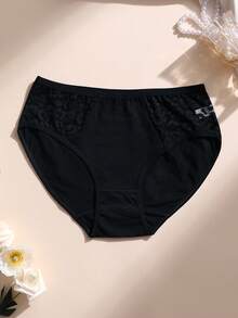 5件組女款性感蕾絲拼接低腰舒適內褲 - 彩色 - 查看 5