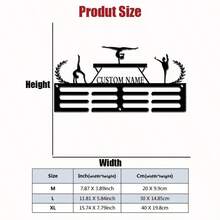 1pc Customized Metal Medal Display Rack Wall Art - Personalized Gymnastics, Running, Marathon, Football Competition Display - Ideal Valentine's Day, New Year, Graduation, Anniversary Gift For Sports Enthusiasts, Customized Award Supplies - Multicolor - View 7
