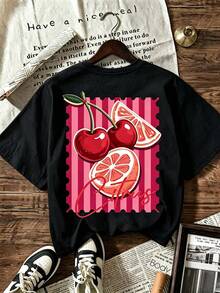 Women T-Shirts - 黑色 - 查看 1