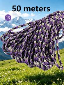10M/50M/100M Nylon Paracord, 4mm 7-Strand - Non-Elastic Woven Rope, Suitable For Outdoor Training, Camping And DIY Activities - Multicolor - View 20