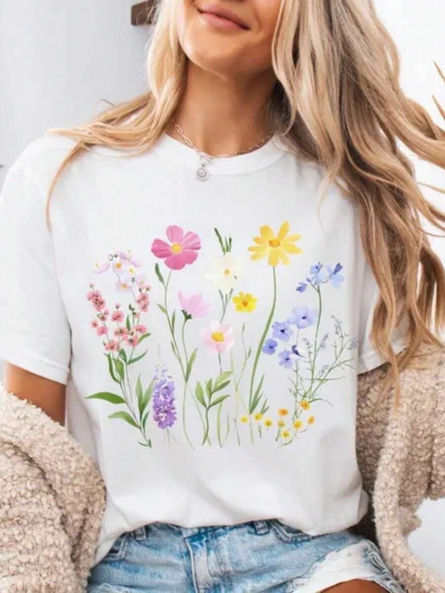 Women T-Shirts - 白色 - 查看 1