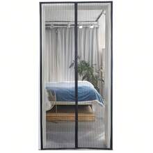 Self‑Sealing Thick Striped Magnetic Bug‑Proof Screen Door, Multi‑Scene Mesh Curtain For Hallway, Bedroom, Kitchen And Courtyard, All‑Season Decor, Halloween Christmas Present - A - View 10