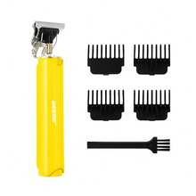 WEEME Professional Hair Clippers For Men | Cordless Beard Trimmer With 4 Guide Combs & Cleaning Brush | Rechargeable Electric Haircut Kit For Barbers & Home Use (Orange/Green/Yellow) - Multicolor - View 11