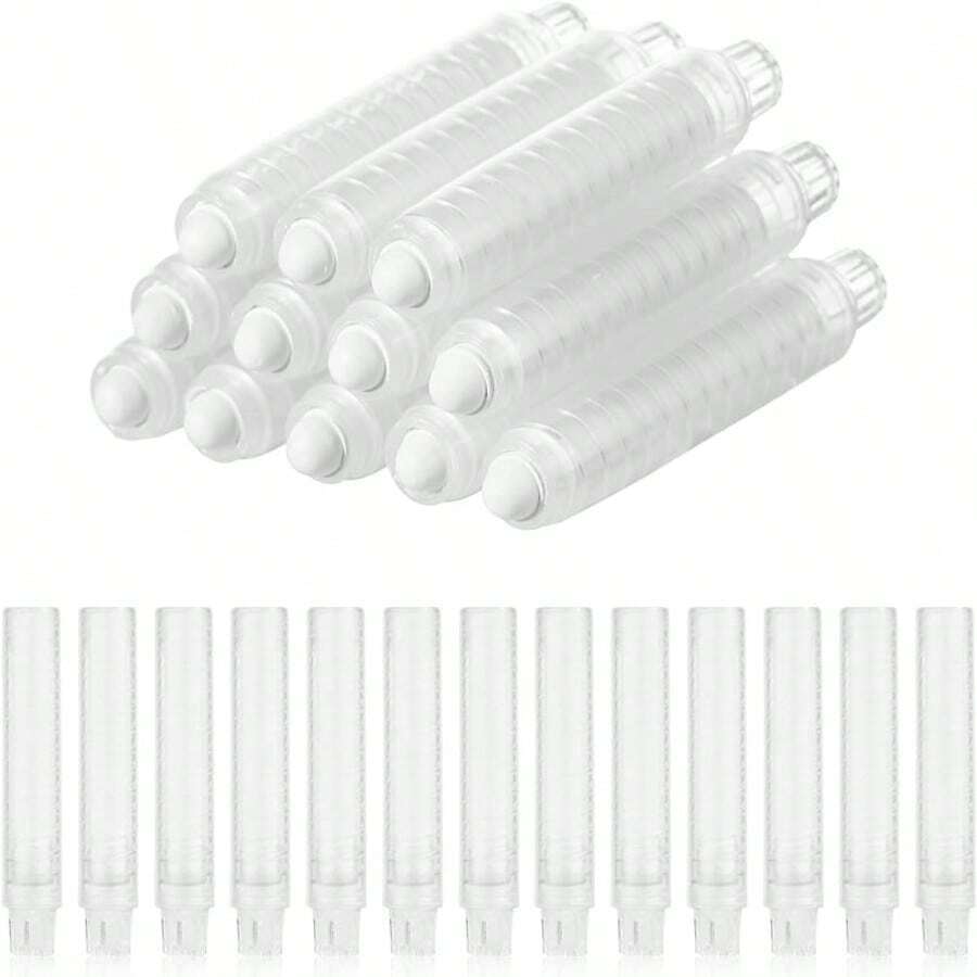5/10pcs Chalk Extender Transparent Chalk Holder Pen Clip Pen Sleeve Office Supplies No Dirty Hands - Rectangle - View 1