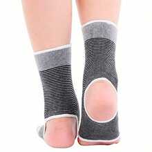 Adult Men & Women Outdoor Sports Ankle Support Protector Running Fitness Football Foot Protection Sleeve (Single Pack) - Black - View 6