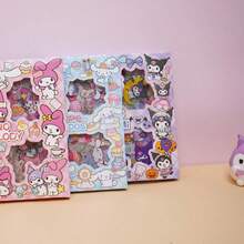 192pcs PET Sticker Set, Sanrio Hello Kitty & Friends And "Vanilla Roll" Outdoor Theme, Waterproof, Cute Cartoon And Animal Patterns, Suitable For DIY Crafts, Scrapbooking, Decorating Laptops Or Water Bottles, Making Handmade Artworks Or Photo Albums - Multicolor - View 8