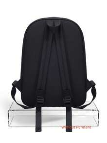 Mochila de moda para hombres, nuevo estampado de araña de red roja, bolsa de nylon conveniente y espaciosa para ir al trabajo - Multicolor - Ver 2