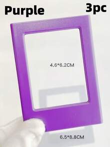 1/3/5/10pcs Colorful Transparent Magnetic Photo Frame Set, 3 Inch Wallet Size Fridge Magnets, Suitable For Mini, Customizable DIY Decorative Stickers, Mini Photo Frames For Bedroom Kitchen Office Home Decor, Ideal Birthday And Back To School Gift - Mixed - View 21
