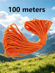 10M/50M/100M Nylon Paracord, 4mm 7-Strand - Non-Elastic Woven Rope, Suitable For Outdoor Training, Camping And DIY Activities - Multicolor - View 29